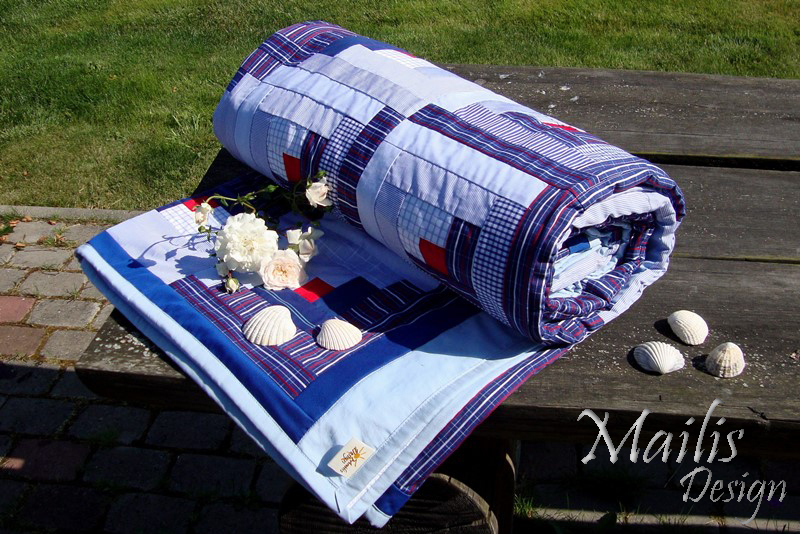 Patchwork Quilt, bedcover, Mailis Design