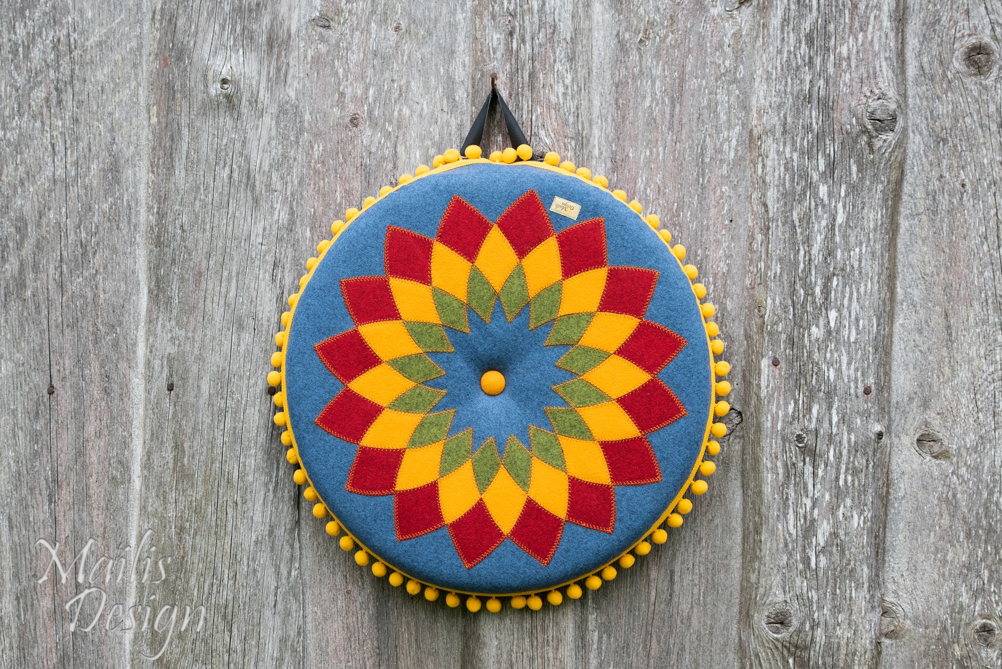 Mandala mustriga istepadi, ümmargune, 50 cm