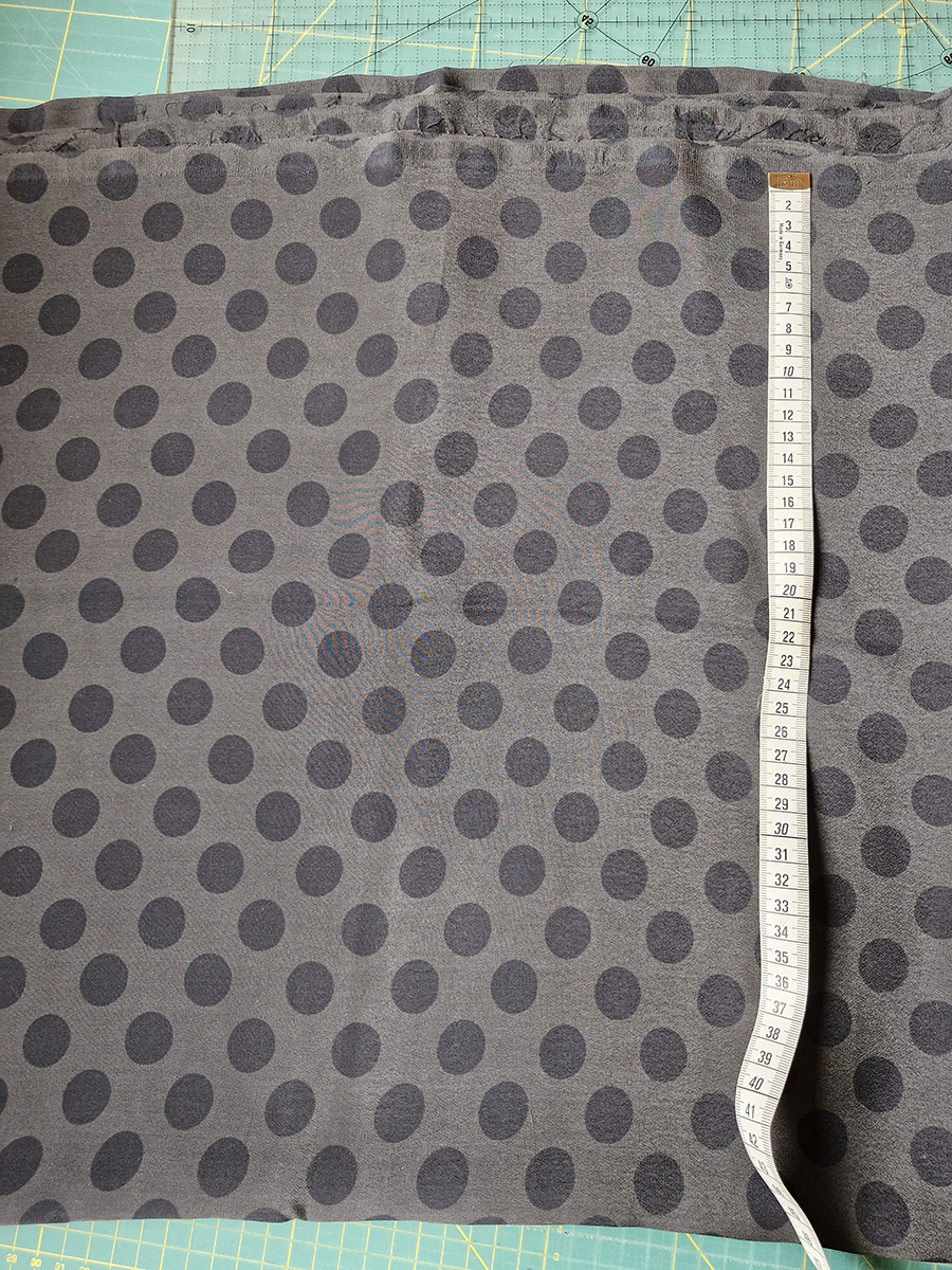Siid Mummud, tumehall-must L 90 cm x 4 m