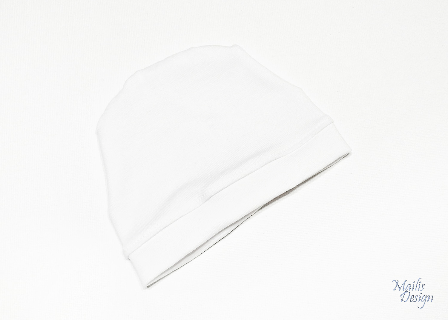 Nuku müts, trikotaaž (pü 32cm), valge
