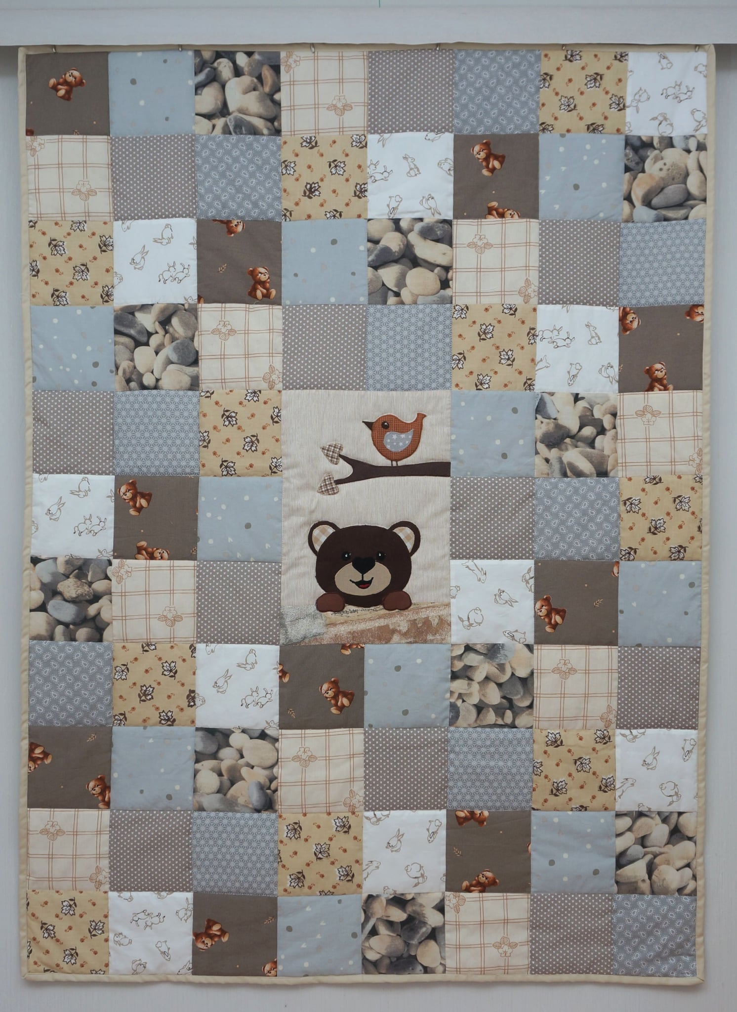 Laste lapitekk Mõmmi Mati (150 x 110 cm), kreemid toonid