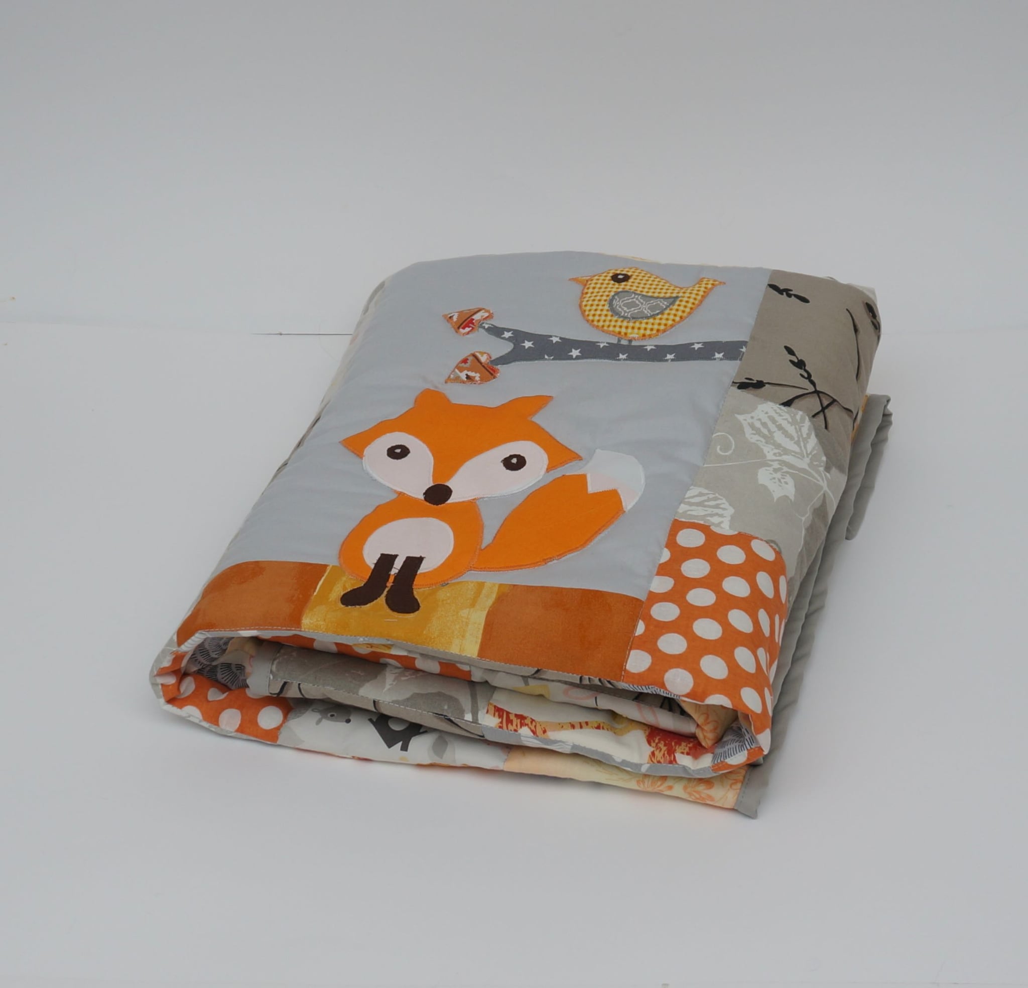 Laste lapitekk Rebane Rein (150 x 110 cm), oranž/hall